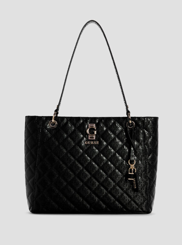 Black bessey noel tote bag