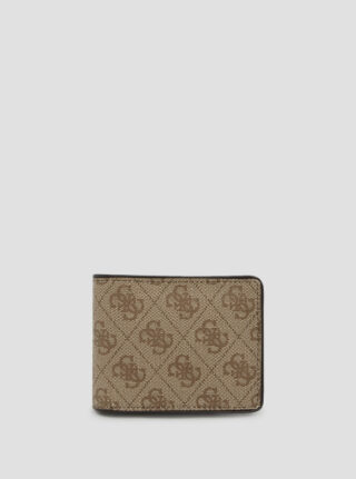 Brown quattro g slimfold wallet