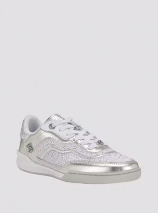 Silver pritie low-top sneakers