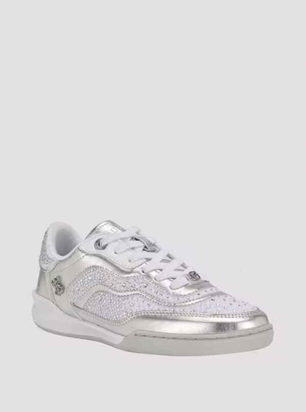 Silver pritie low-top sneakers