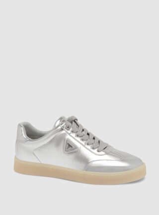 Silver jazlie low-top sneakers