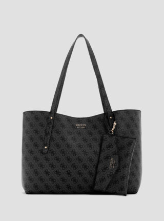 Black logo brenton tote bag