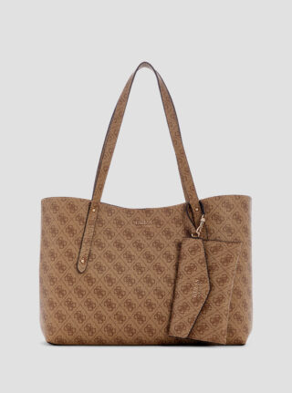 Brown logo brenton tote bag