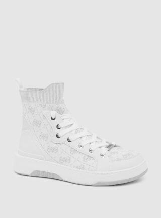 White mannen high top sneakers