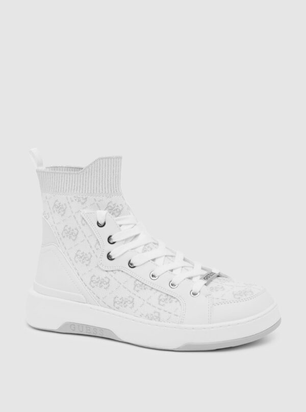 White mannen high top sneakers