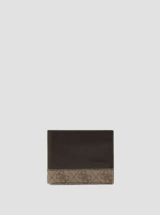 Brown fabio passcase wallet