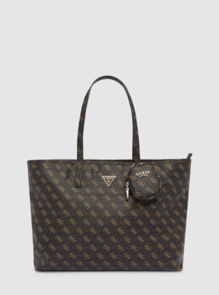 Brown logo power play large tote
