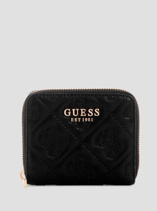Black adelasia small zip around wallet