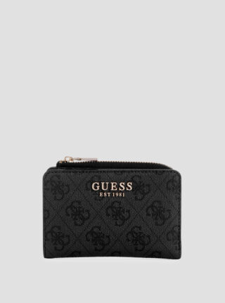 Black laurel card case