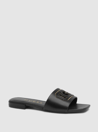 Black tarisha slide sandals