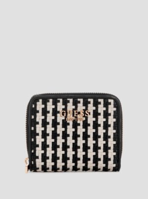 Black multi mirema small zip around wallet