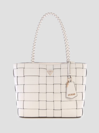 White maylee girlfriend tote bag