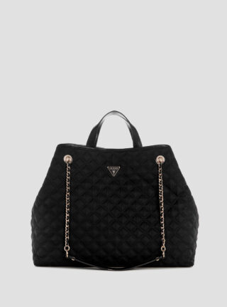 Eco black giully large tote bag