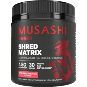 Musashi Shred Matrix Powder Raspberry Lemonade 270g