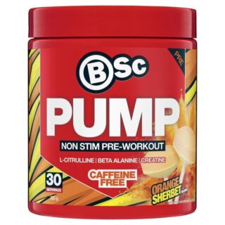 BSc Pump Non Stim Pre-Workout Orange Sherbet 300g