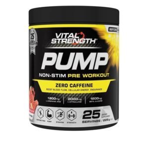 Vital Strength Pump Pre Workout Non-Stimulant Watermelon 225g