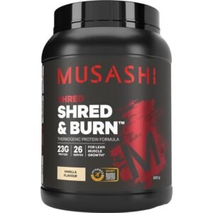 Musashi Shred And Burn Vanilla 900g