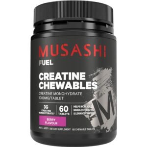 Musashi Creatine Chewables Berry Flavour 60 Tablets
