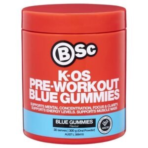 BSc K-OS Pre-Workout Blue Gummies 300g