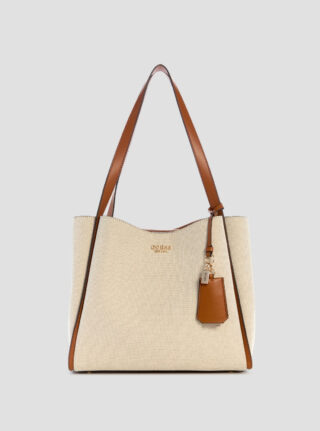Beige brown nicolette girlfriend tote