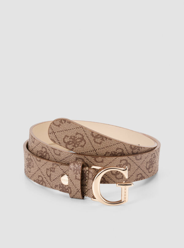 Brown logo emera adjustable belt