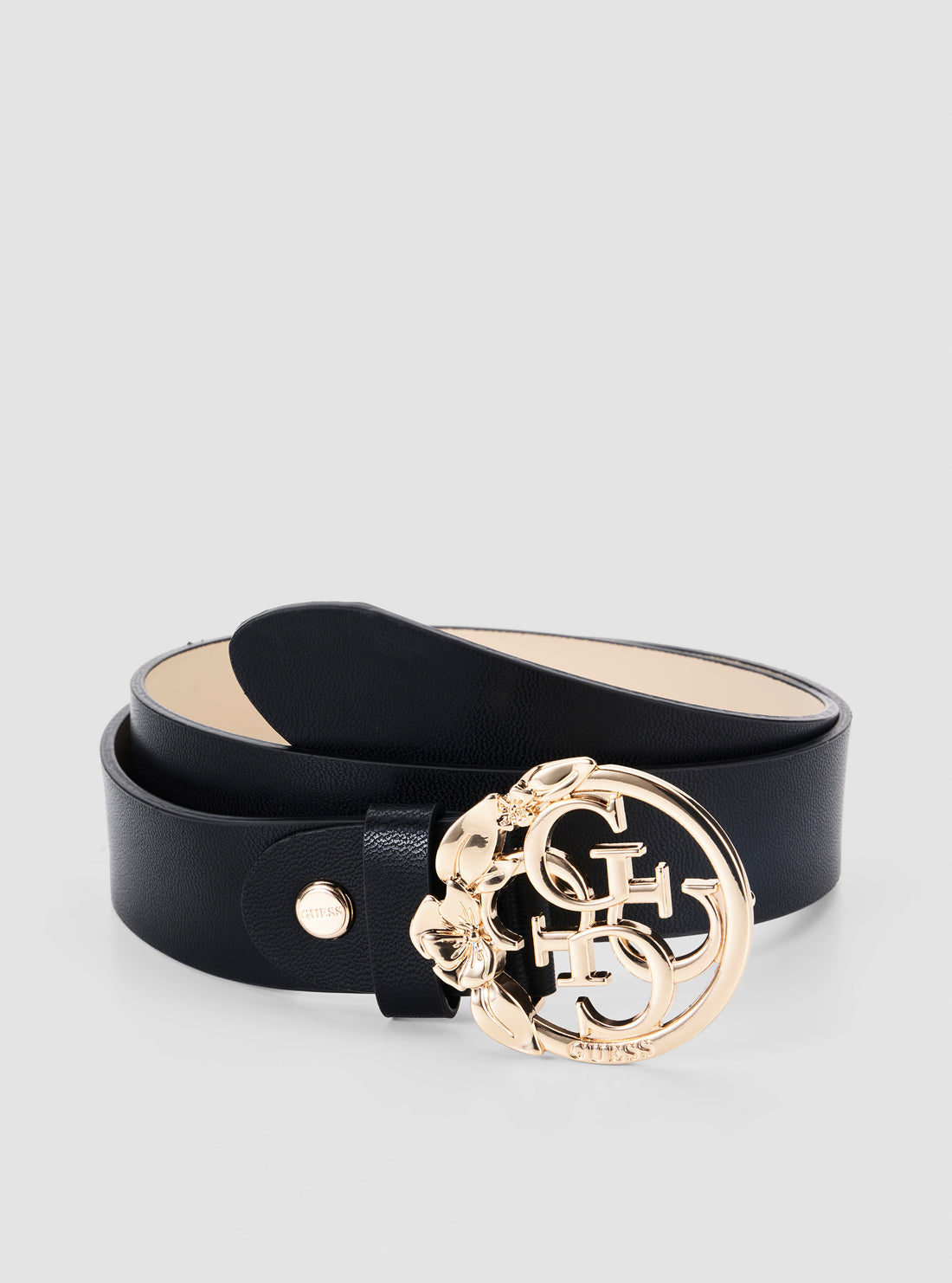 Black marieke 4g logo belt