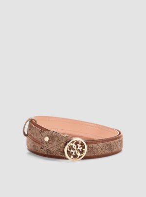 Brown logo orlina belt