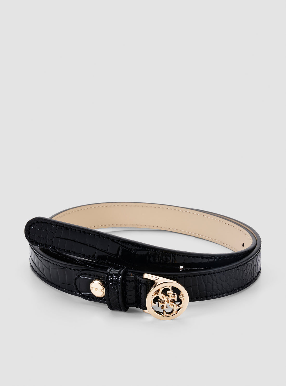 Black silvye adjustable pant belt