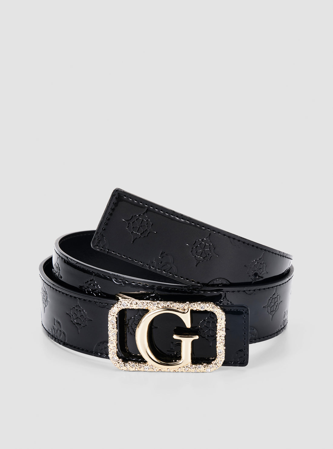 Black arnela 4g peony logo belt
