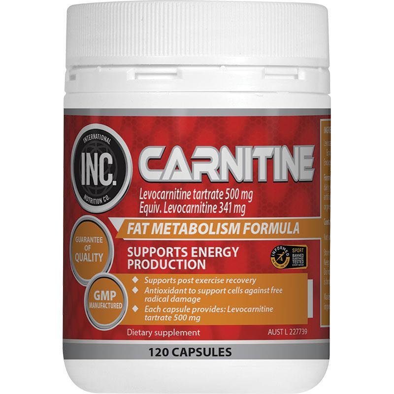 INC Carnitine 120 Capsules