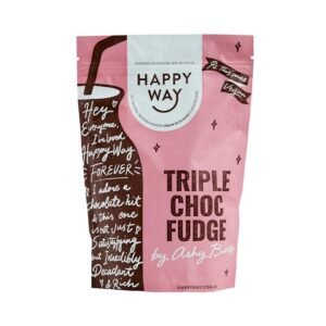 Happy Way Ashy Bines Triple Choc Fudge Vegan Protein Powder 500g
