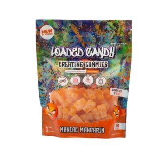 Loaded Candy Maniac Mandarin Creatine Gummies 90 Gummies
