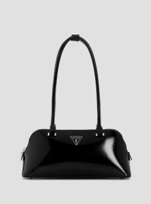 Black arnela shoulder satchel bag