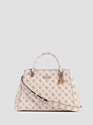 Beige logo evelune large girlfriend satchel