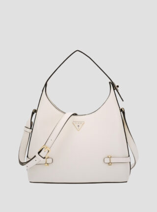 White rosalba hobo crossbody bag