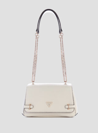 White rosalba convertible crossbody flap