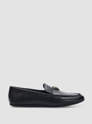 Black baylon loafers