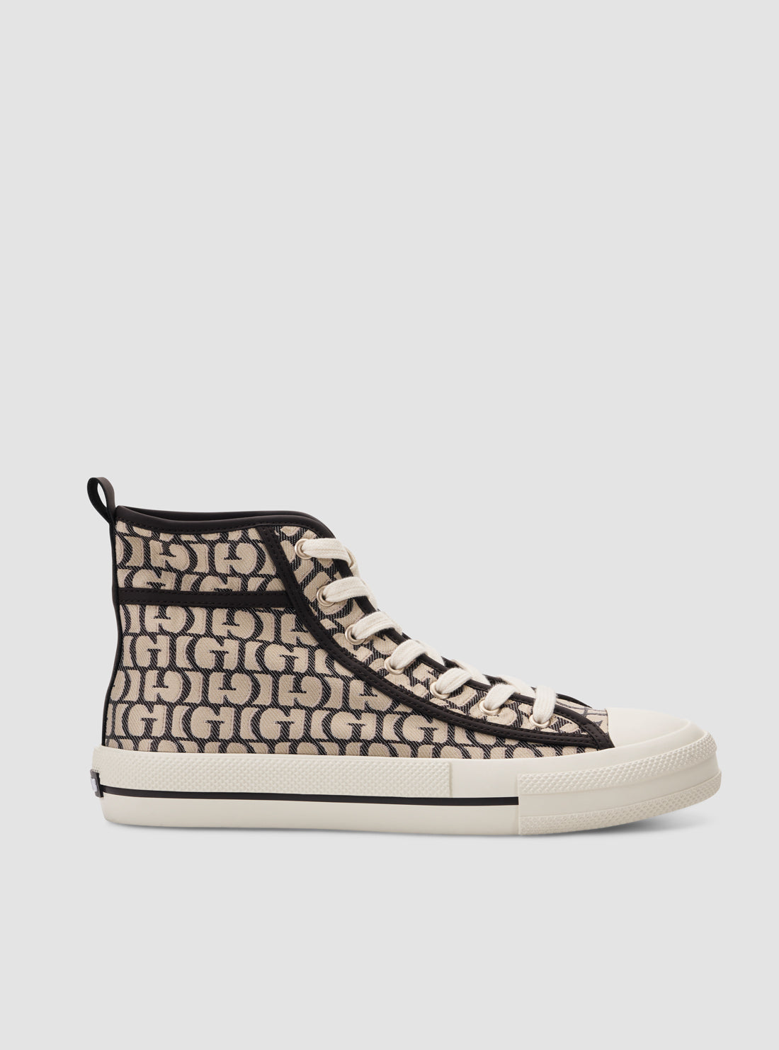 Dark brown high top colyn sneakers