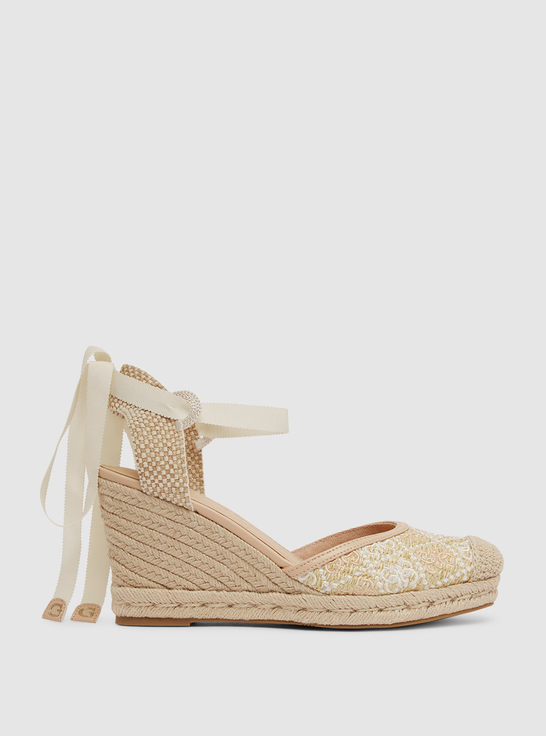 Beige cylenay wedge