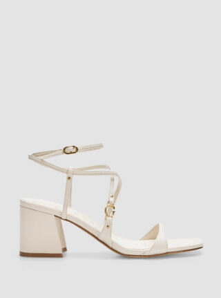 White galeon sandals