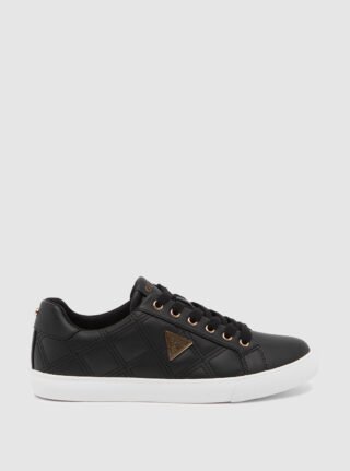 Black garda low-top sneakers