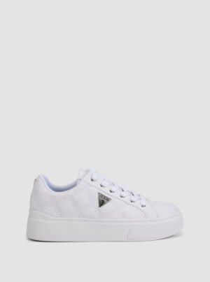 White hazia platform sneakers
