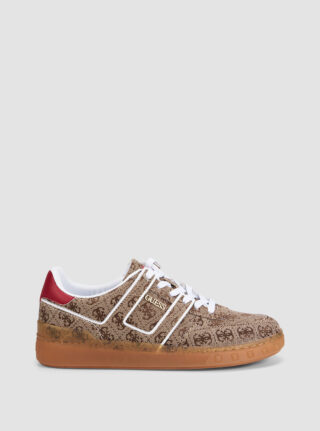Brown logo inart sneakers
