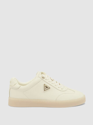 White jazlie low-top sneakers