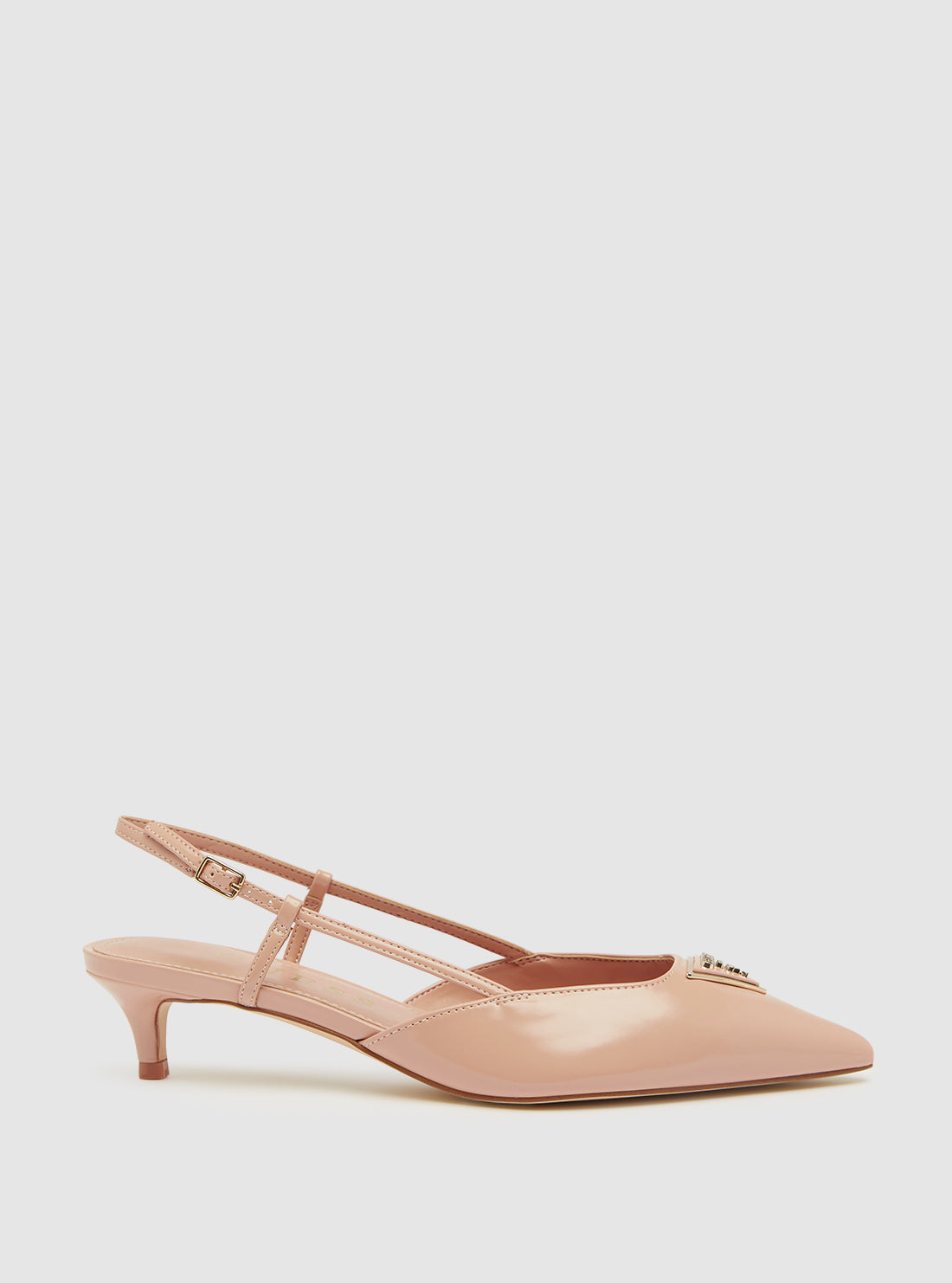 Beige jesson slingback heels