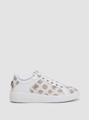 White logo ronii sneakers