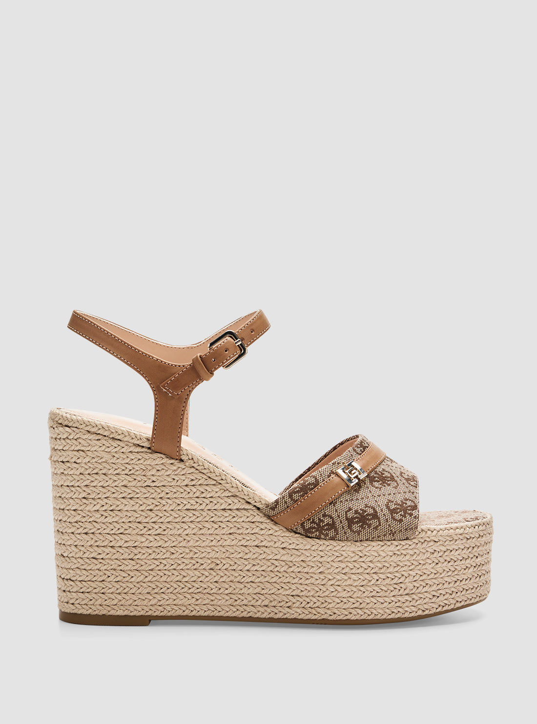 Brown taani wedge heels