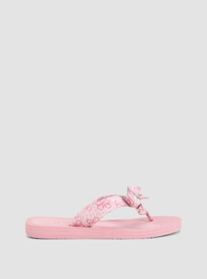 Pink tuta slip-on sandals