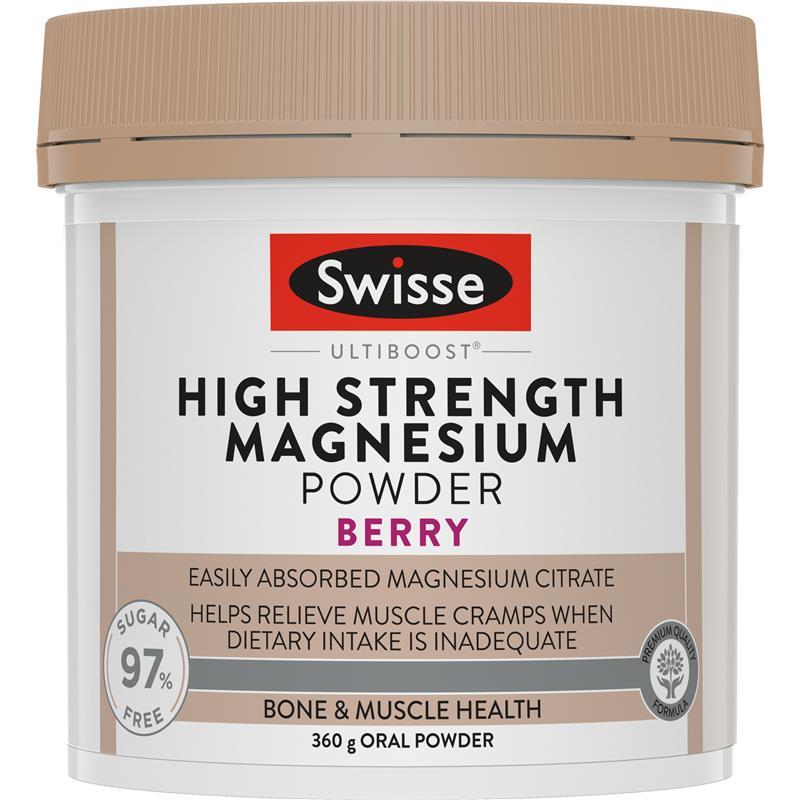 Swisse Ultiboost High Strength Magnesium Powder Berry 360g