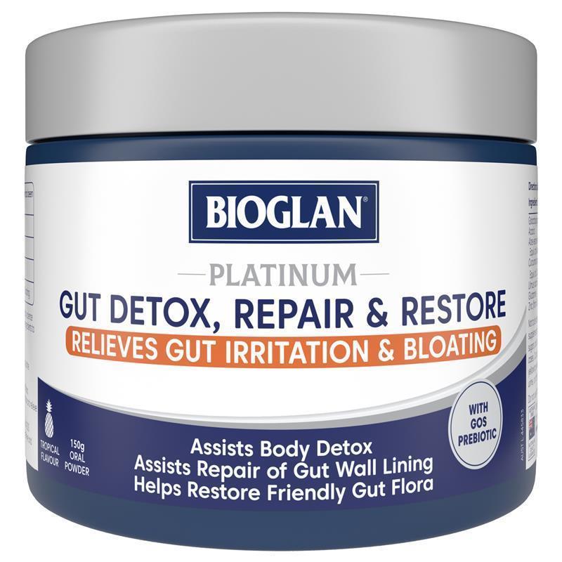 Bioglan Platinum Gut Detox Repair & Restore Powder 150g
